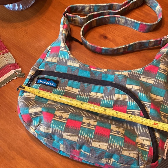 KAVU Limited Edition Sydney Satchel Crossbody Bag Multicolor Boho Adjustable Zip - Picture 13 of 16